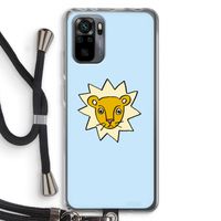 Kleine leeuw: Xiaomi Redmi Note 10 Pro Transparant Hoesje met koord