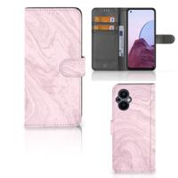OPPO Reno 8 Lite | OnePlus Nord N20 | Bookcase | Marble Pink - Origineel Cadeau Vriendin