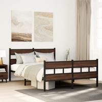 Bedframe met hoofdbord en voetbord zonder matras 140x190 cm