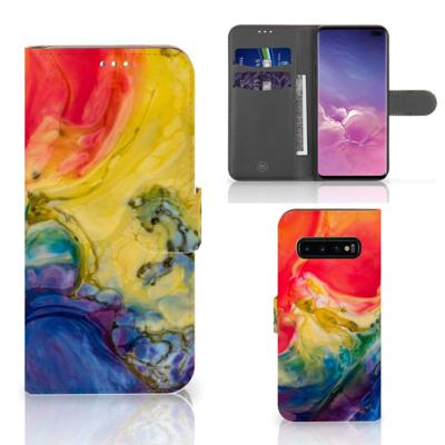 Hoesje Samsung Galaxy S10 Plus Watercolor Dark Hoesje Samsung Galaxy S10 Plus Watercolor Dark
