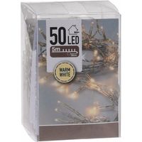 Kerstverlichting - op batterij - warm wit - 50 LED lampjes - 5 meter Kerstverlichting - op batterij - warm wit - 50 LED lampjes - 5 meter