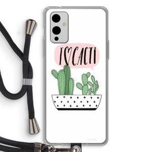 I love cacti: OnePlus 9 Transparant Hoesje met koord