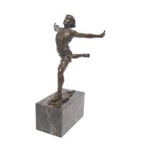 A BRONZE SCULPTURE CALLED THE FINISH