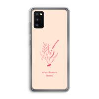 Where flowers bloom: Samsung Galaxy A41 Transparant Hoesje