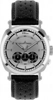 Horlogeband Jacques Lemans 1-1415-ZW Leder Zwart 26mm - thumbnail