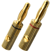 Oehlbach: Banana B3 Stekker < 4mm² - 4 stuks - Goud