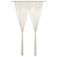 VidaXL Gordijn macramé 140x240 cm katoen