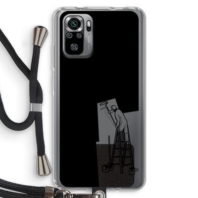 Musketon Painter: Xiaomi Redmi Note 10S Transparant Hoesje met koord
