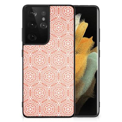 Samsung Galaxy S21 Ultra Back Case Pattern Orange