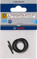 Bosch Accessoires pin en ring 3/4" krachtdoppen | 4 stuks - 2608003067