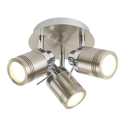 Searchlight RVS opbouwspotSamson 3-lichts - 6603SS