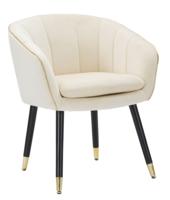 FAUTEUIL PARIJS CREMA/GOUD CM 62X58X78