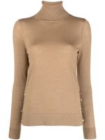 Michael Michael Kors decorative-button wool jumper - BROWN