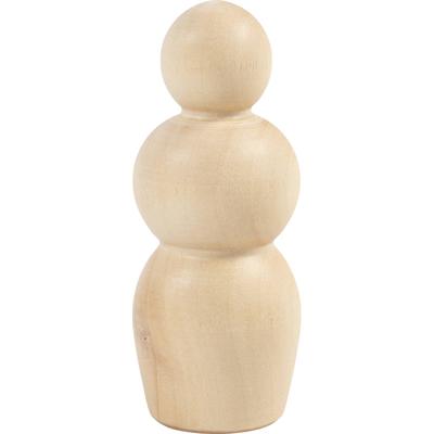 Creativ Company Houten figuur, zandlopervorm, h: 7,5 cm, 5 stuk/ 1 doos