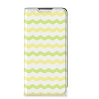 Samsung Galaxy S22 Plus | Hoesje met Magneet | Waves Yellow