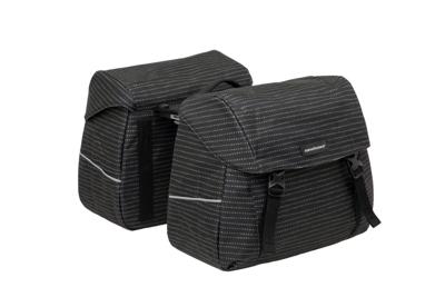 Newlooxs Joli dubbele fietstas - mik adapter - waterafstotend - nomi black