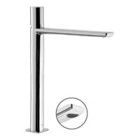 Wastafelkraan Tres Loft | Opbouw | Mengkraan | Hoog model | 1-knop | Rond | Chroom