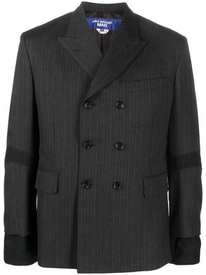Junya Watanabe MAN blazer en laine à boutonnière croisée - Gris