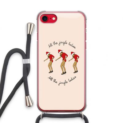 Jingle Ladies: iPhone SE 2020 Transparant Hoesje met koord