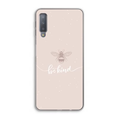 Be(e) kind: Samsung Galaxy A7 (2018) Transparant Hoesje