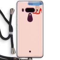 High heels: HTC U12+ Transparant Hoesje met koord