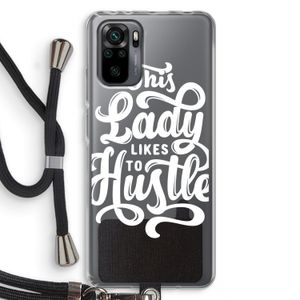 Hustle Lady: Xiaomi Redmi Note 10 Pro Transparant Hoesje met koord