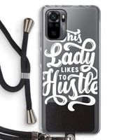Hustle Lady: Xiaomi Redmi Note 10 Pro Transparant Hoesje met koord
