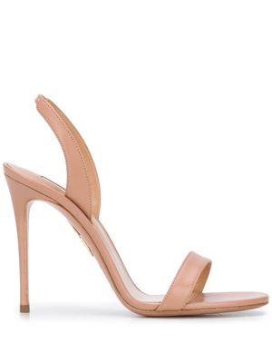 Aquazzura sandales en cuir à bride arrière - Rose