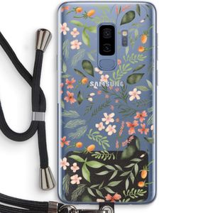 Sweet little flowers: Samsung Galaxy S9 Plus Transparant Hoesje met koord