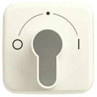 Busch-Jaeger 2CKA001710A1340 Sleutelschakelaar, Sleuteltoets Afdekking Duro 2000 SI Parel-wit, Crème-wit 1 stuk(s)