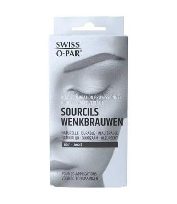 Swiss O.Par Swiss o. par wenkbrauwverf set zwart