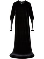 Melitta Baumeister robe évasée à coupe longue - Noir