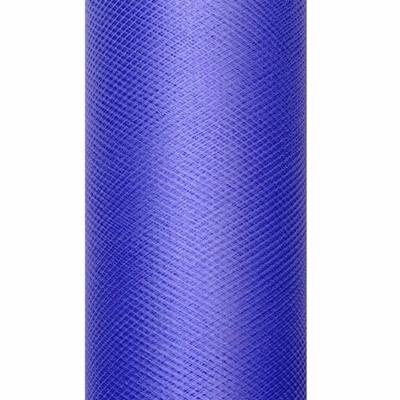 Glitter tule stof - paars - 15 x 900 cm - hobbyartikelen/knutselspullen