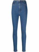 Philipp Plein jean slim à taille haute - Bleu