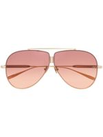 VALENTINO GARAVANI EYEWEAR lunettes de soleil Rockstud à monture aviateur - Or