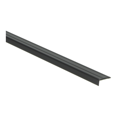 Hoeklijnprofiel zelfklevend 10 mm zwart - 300 cm