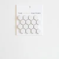 The Mosaic Factory Barcelona Mozaiek Tegel Hexagon - Extra Wit Porselein Geglazuurd 260x300 mm