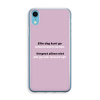 gij zijt ook iemand: iPhone XR Transparant Hoesje