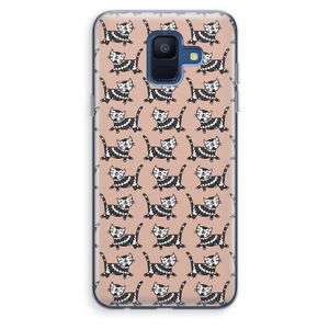 Zwarte poes: Samsung Galaxy A6 (2018) Transparant Hoesje