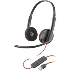 POLY Blackwire C3220 UC Headset Bedraad Handheld Kantoor/callcenter USB Type-A Zwart