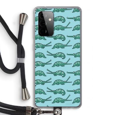 Kroko: Samsung Galaxy A72 5G Transparant Hoesje met koord