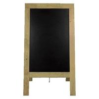 Stoepbord Securit 720x1310x40mm steigerhout