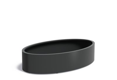Aluminium plantenbak Ellipse 200x120x40cm.