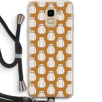 Uilen: Samsung Galaxy J6 (2018) Transparant Hoesje met koord