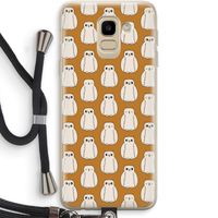 Uilen: Samsung Galaxy J6 (2018) Transparant Hoesje met koord