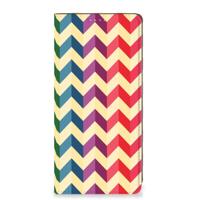 OPPO A54 5G | A74 5G | A93 5G | Hoesje met Magneet | Zigzag Multi Color