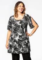 Yoek Tuniek wide bottom PALMA | Zwart | Maat 58/60