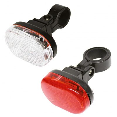 Dresco verlichtingsset led batterijen rood/zwart/wit