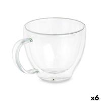Theeglas en koffieglas Vivalto OCT-DG2397 OCT-DG2397 Transparant Borosilicaatglas 140 ml (6 Stuks)