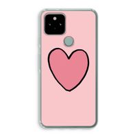 Hartje: Google Pixel 5 Transparant Hoesje